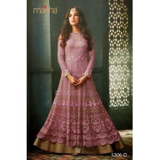 Hot Pink Indian Party Wear Anarkali Wedding Bridal Dress